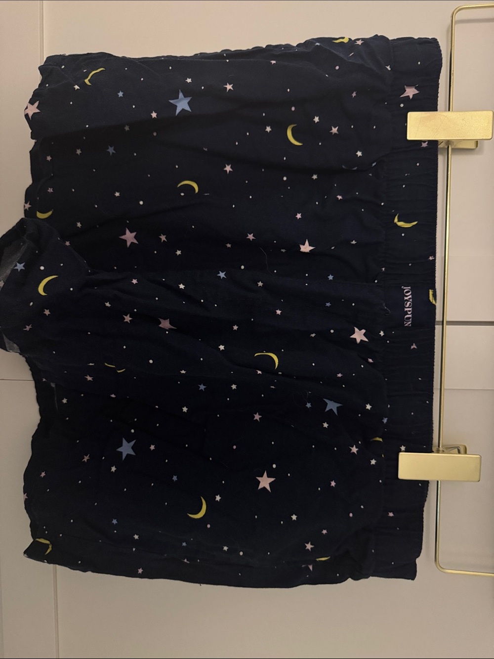 Joyspun Girls' Navy Moon & Star Print Pull-On Shorts